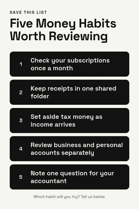 Money Habit Prompts – Pinterest pin template