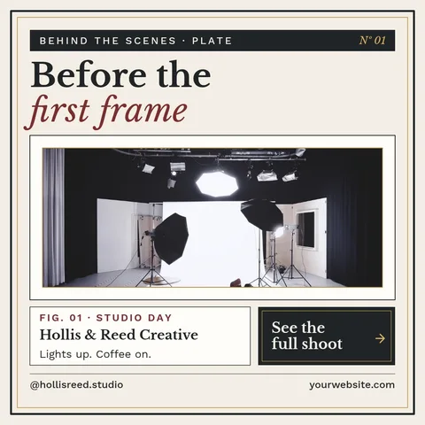 Gallery Plate Studio Day – Instagram post template