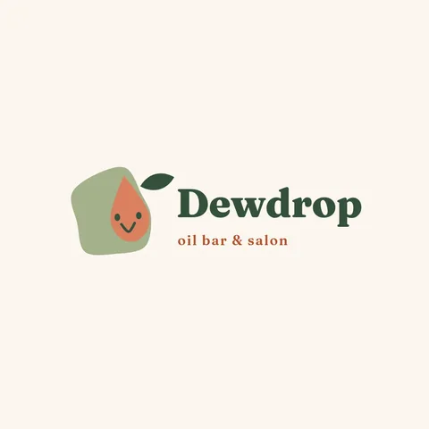 Dewdrop Smiling Oil Logo – Logo template