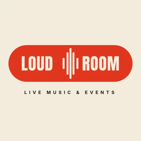 Loud Room Waveform Wordmark – Logo template