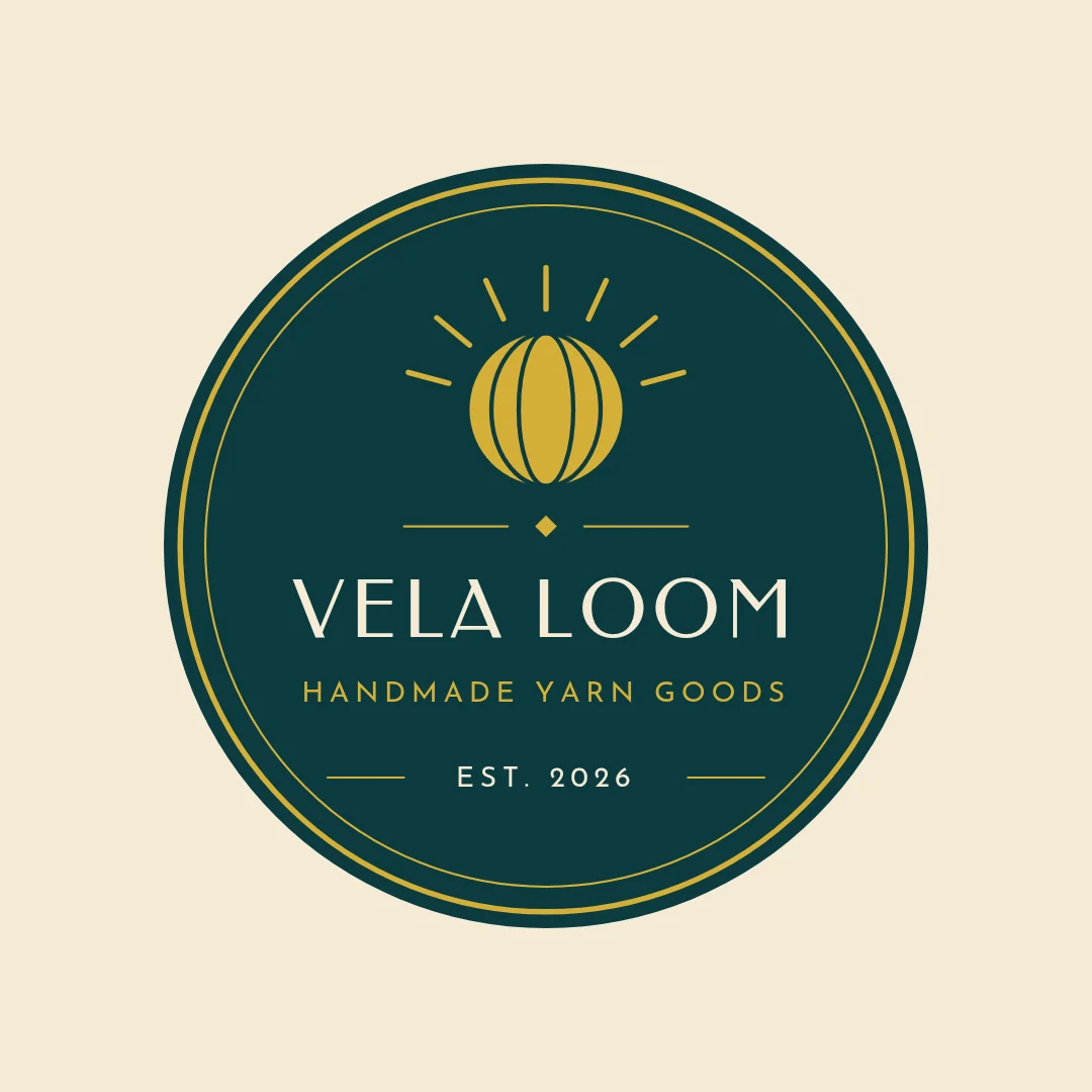 Deco Skein Sunburst Badge – Logo template