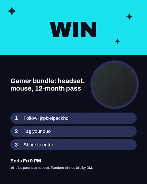 Neon Loot Crate Giveaway – Instagram post template