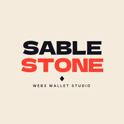 Sable Stone Stacked Wordmark – Logo template