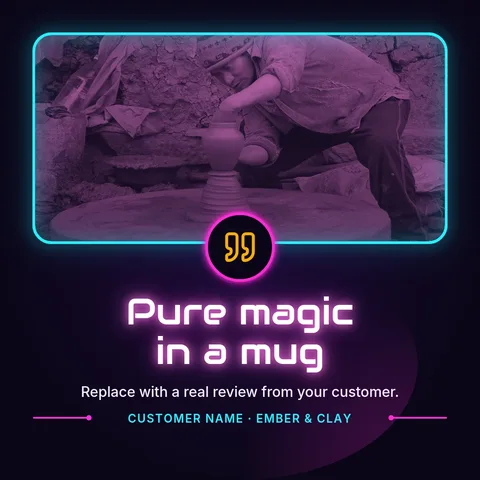 Kiln Glow Review Seam – Instagram post template