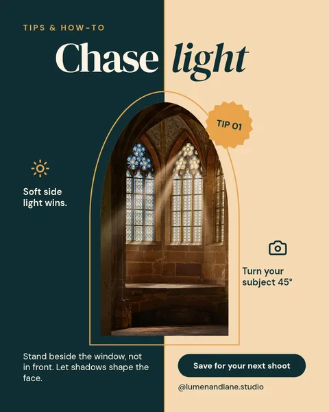 Seam Light Arch Tips – Instagram post template