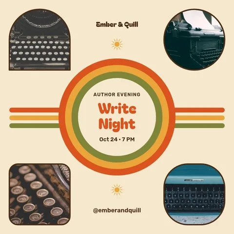 Groove Ring Author Night – Instagram post template