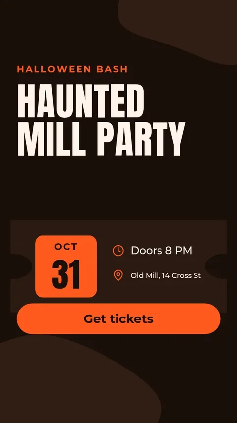 Spooky Night Doors Open – Instagram story template