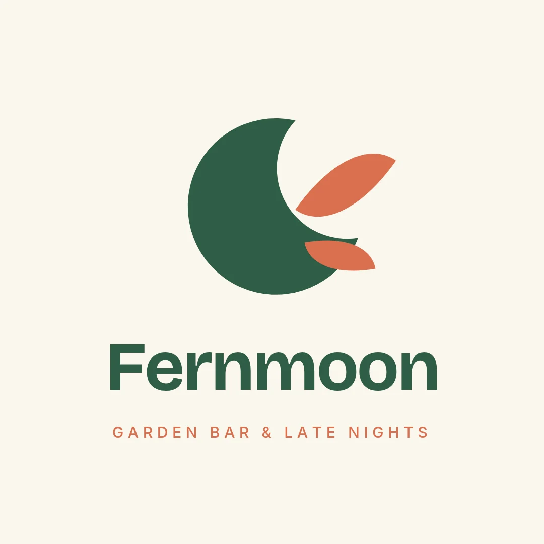 Fernmoon Garden Bar Logo – Logo template