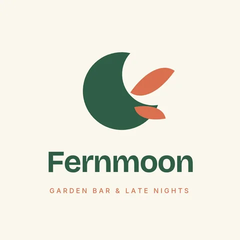 Fernmoon Garden Bar Logo – Logo template