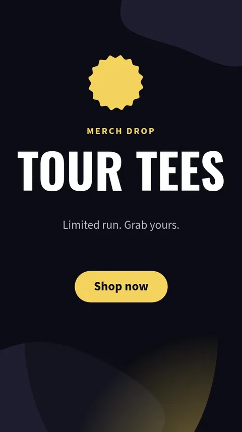 Merch Drop Colour Block – Instagram story template