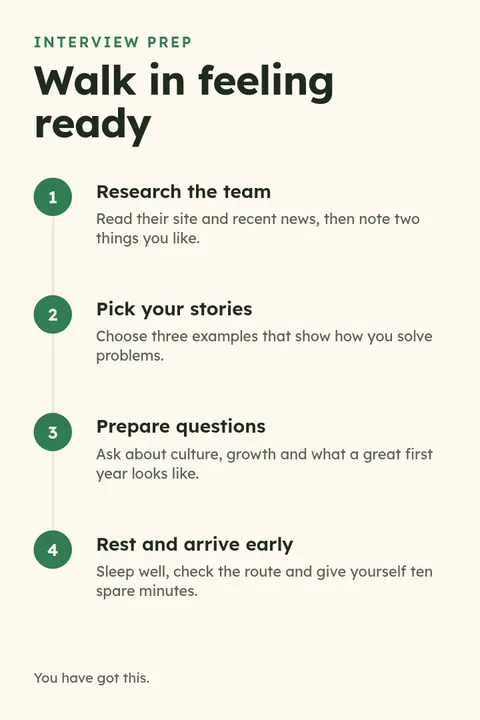 Interview Prep Steps Pin – Pinterest pin template