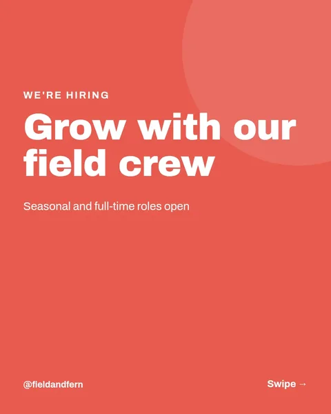 Landscaping Crew Openings Deck – Instagram carousel template, 6 pages