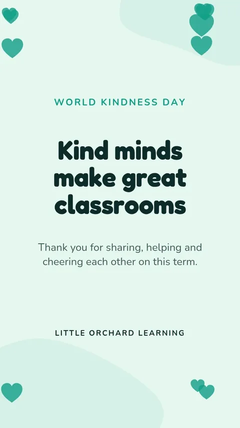 Kindness Week Class Greeting – Instagram story template