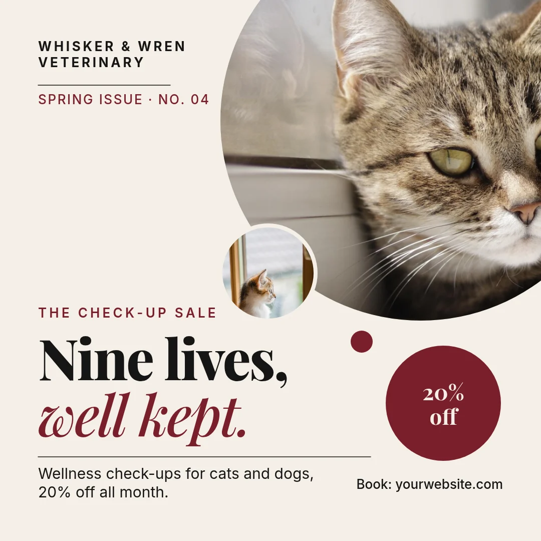Gazette Circle Check-up Sale – Instagram post template