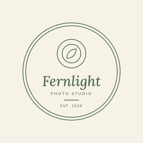 Fernlight Botanical Lens Badge – Logo template