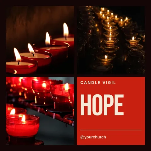 Vigil Hope Quad Grid – Instagram post template