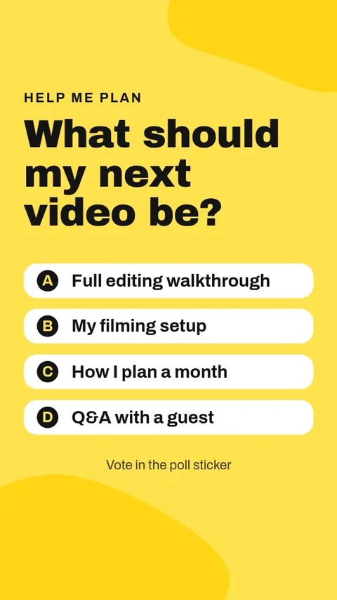 Content quiz – Instagram story template
