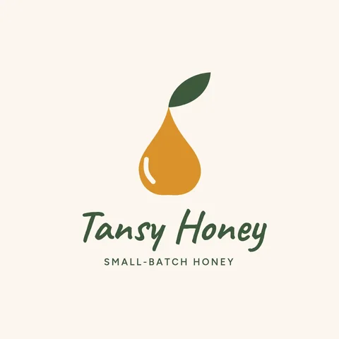 Tansy Honey Drop Script Logo – Logo template