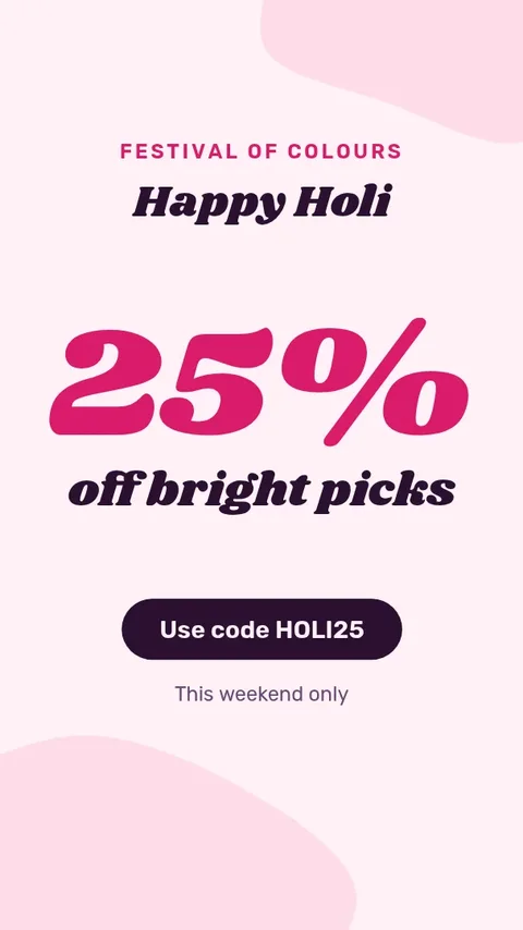 Holi colours sale – Instagram story template
