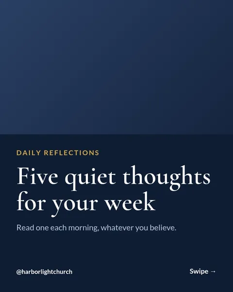 Daily Light Reflections – Instagram carousel template, 7 pages