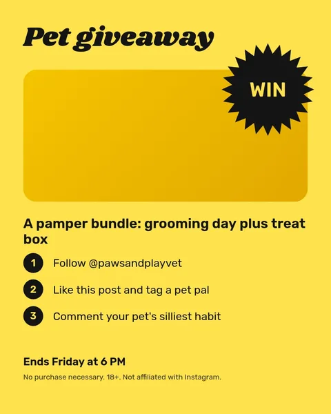 Treat Box Giveaway – Instagram post template
