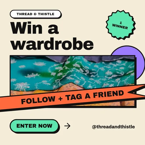 Ribbon Across Wardrobe Win – LinkedIn post template
