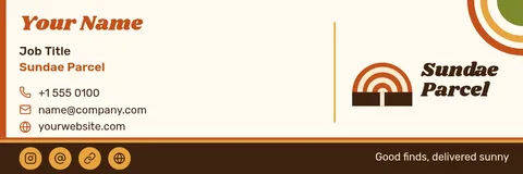 Sunny Rail Parcel Signature – Email signature template