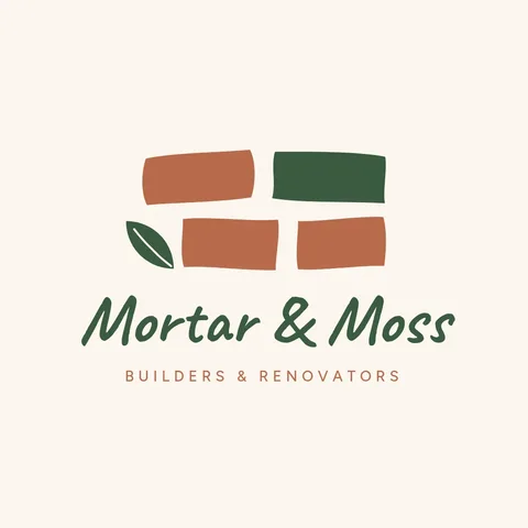 Mortar Moss Script Brick Logo – Logo template