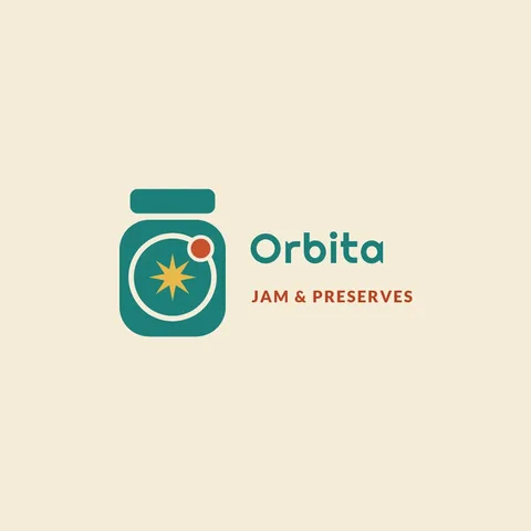 Orbit Jar Lockup Logo – Logo template