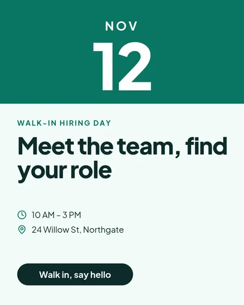 Open Hiring Day Story – Instagram post template