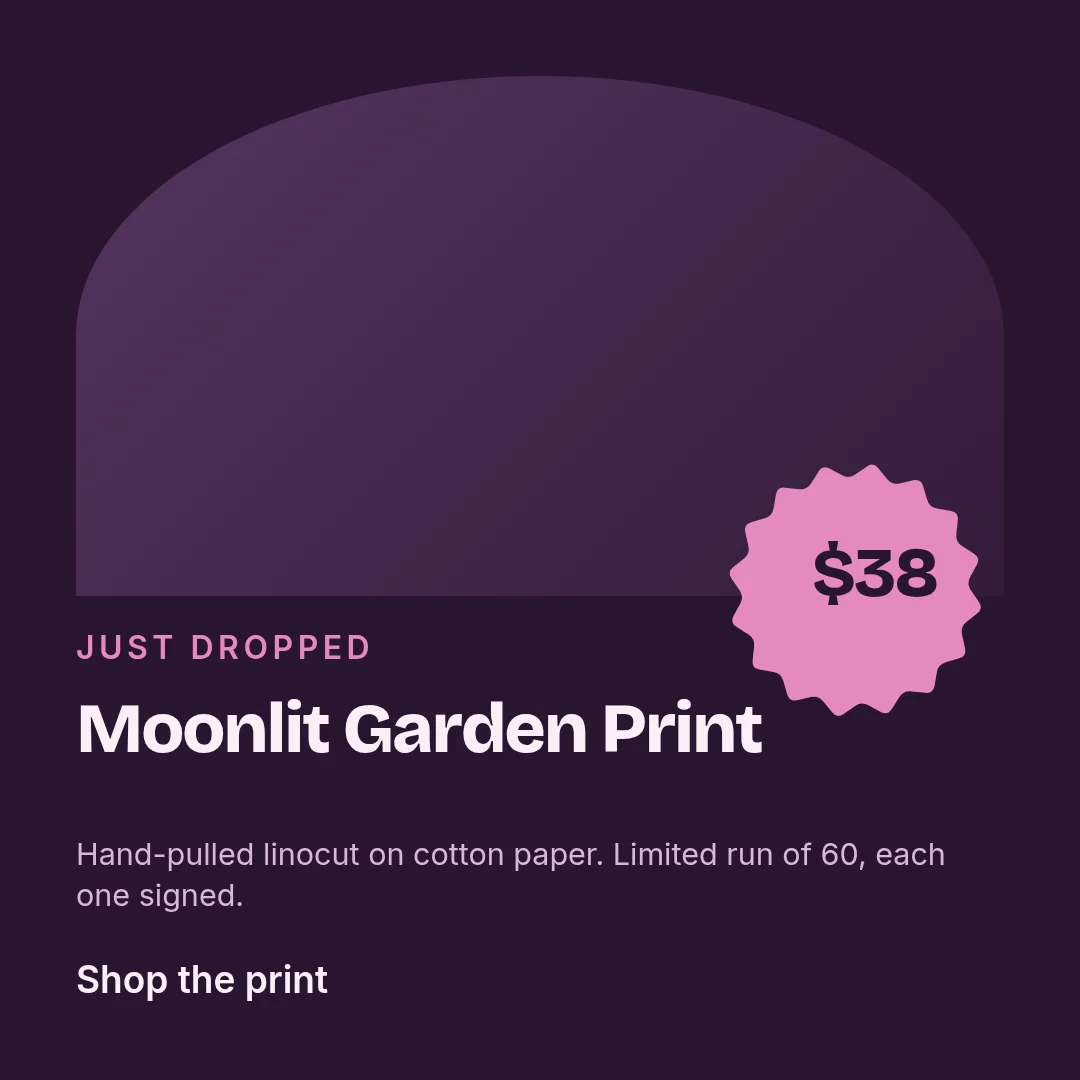 New Print Drop Post – Instagram post template