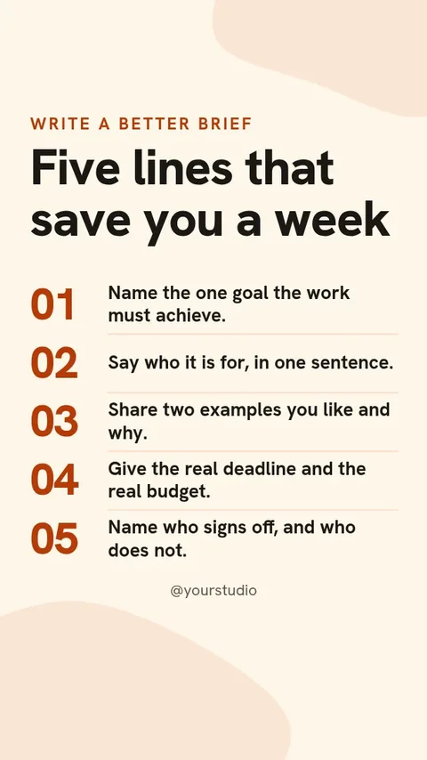 Better Brief Tips Story – Instagram story template