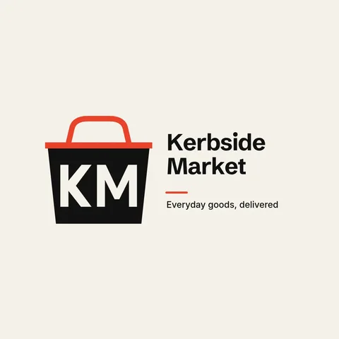 Kerbside KM Basket Monogram – Logo template