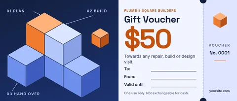 Iso Block Build Voucher – Gift voucher template