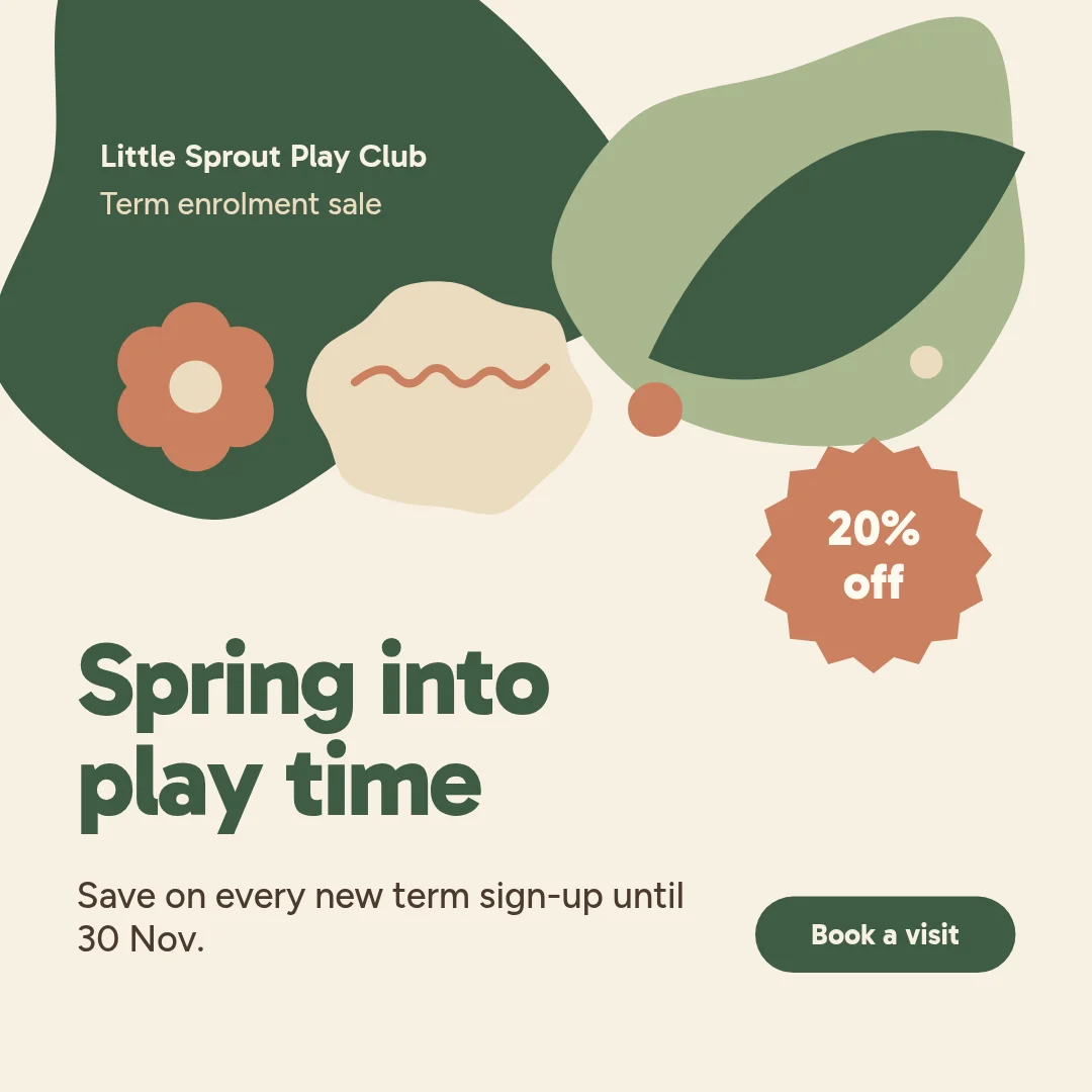 Sprout Blob Seam Sale – LinkedIn post template
