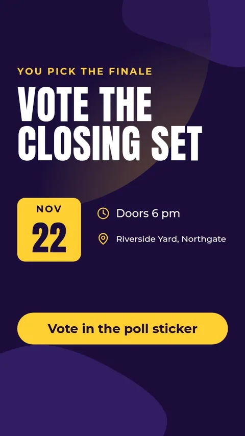 Pick Your Set Poll Story – Instagram story template