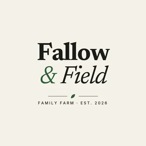 Fallow Field Stacked Wordmark – Logo template