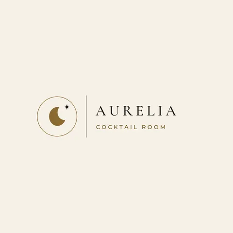 Aurelia Crescent Hairline Lockup – Logo template