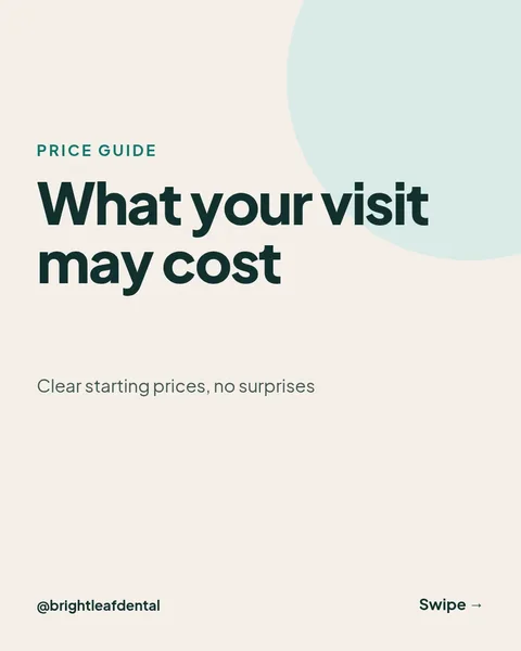 Treatment Price Guide – Instagram carousel template, 6 pages
