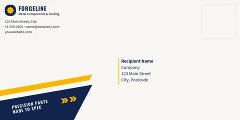Forge Slant Corner Envelope – Envelope template