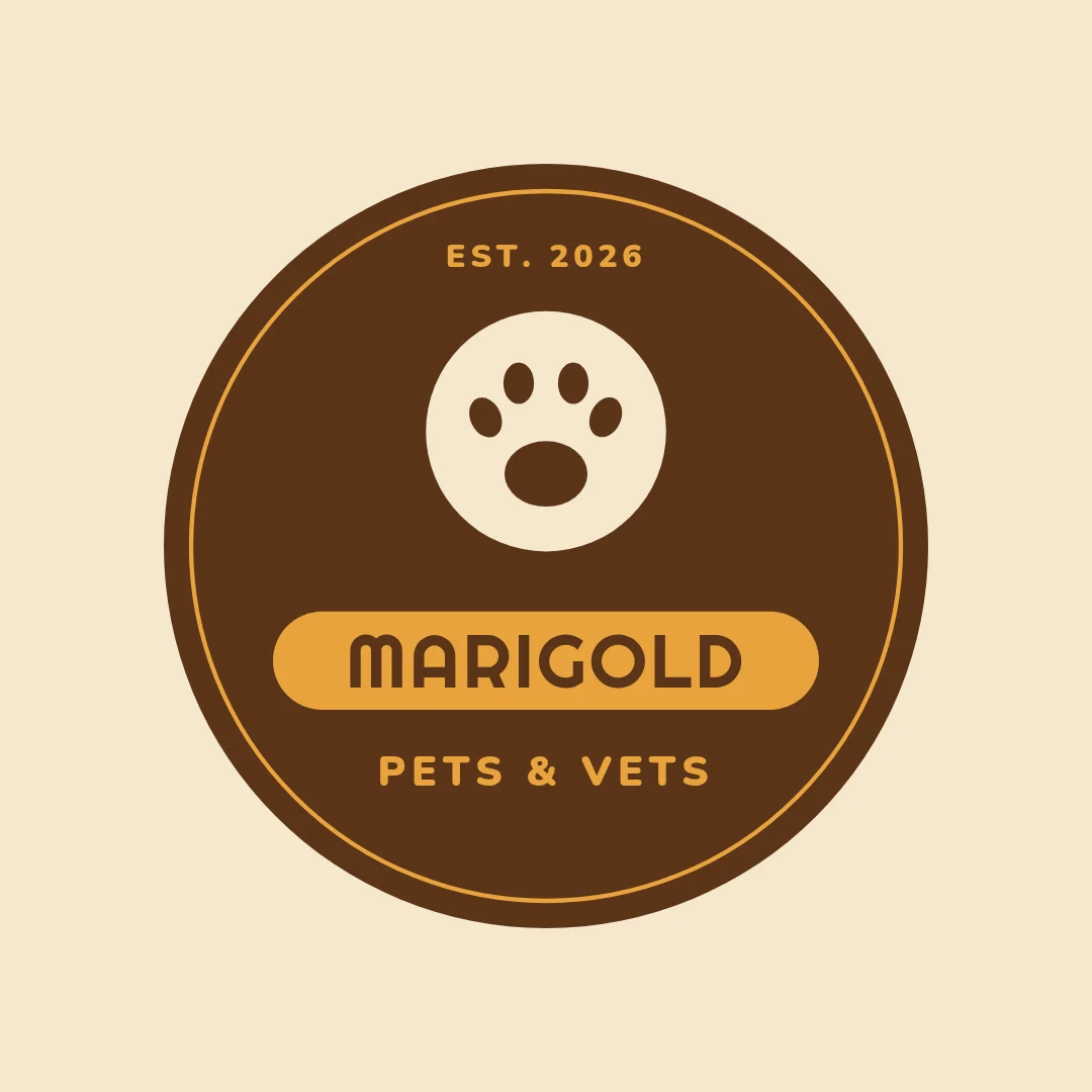 Marigold Groove Paw Badge – Logo template