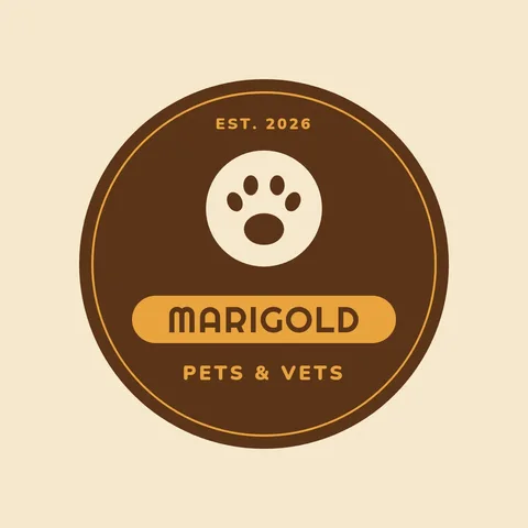 Marigold Groove Paw Badge – Logo template
