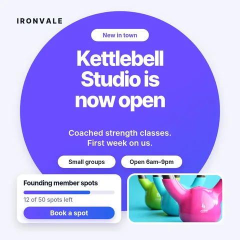 Violet Orb Studio Opening – Instagram post template