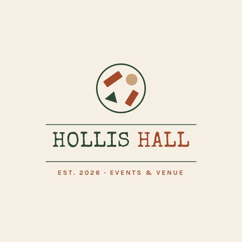 Hollis Hall Confetti Stamp Logo – Logo template