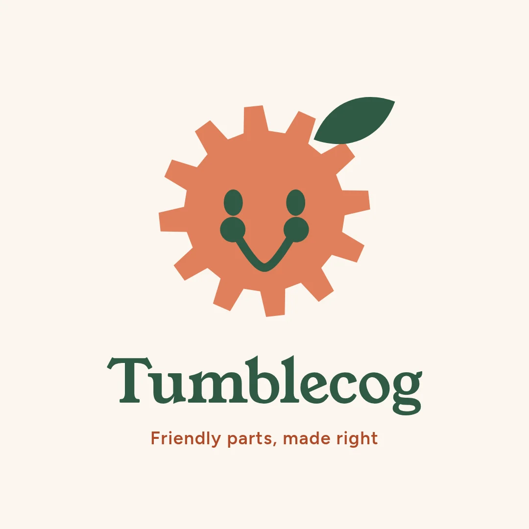 Smiling Cog Leaf Logo – Logo template