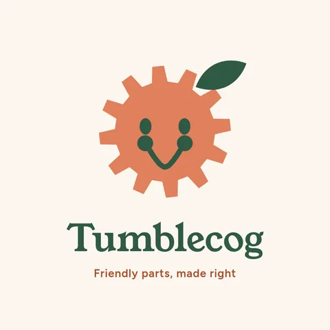 Smiling Cog Leaf Logo – Logo template