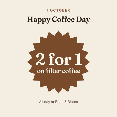 World Coffee Day – Instagram post template