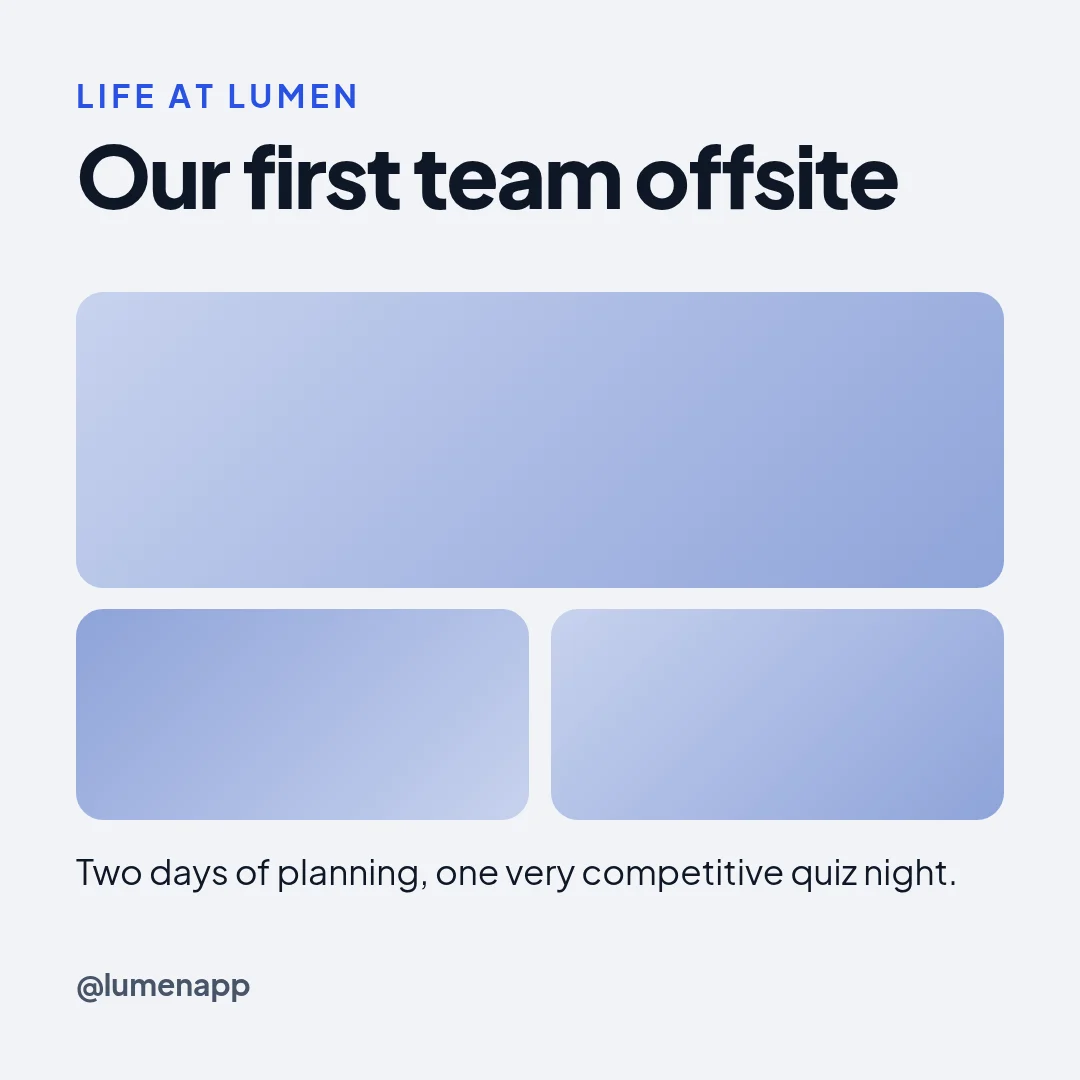 Team culture – Instagram post template