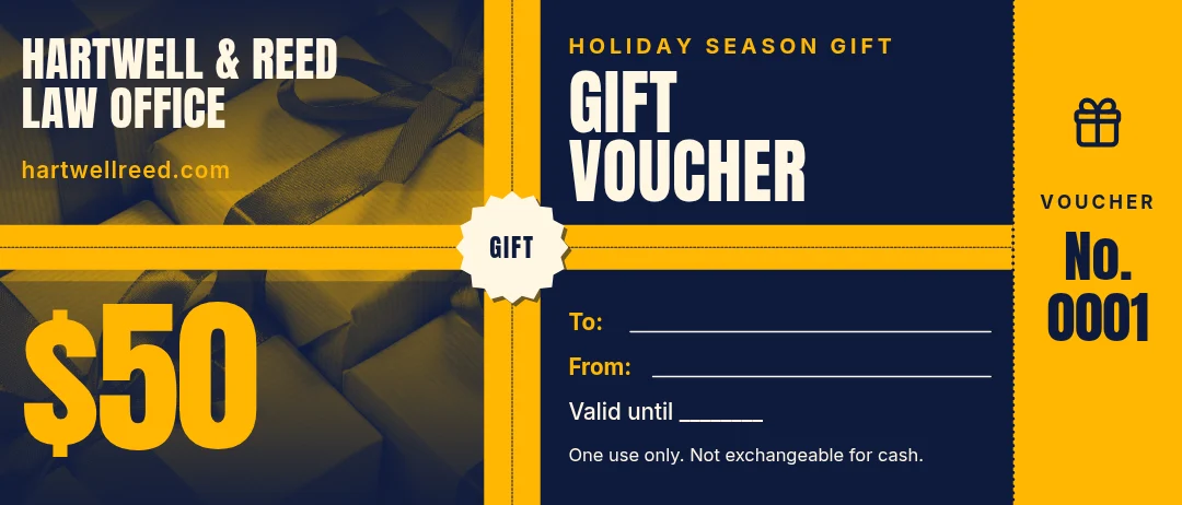 Ribbon Wrap Holiday Counsel Voucher – Gift voucher template