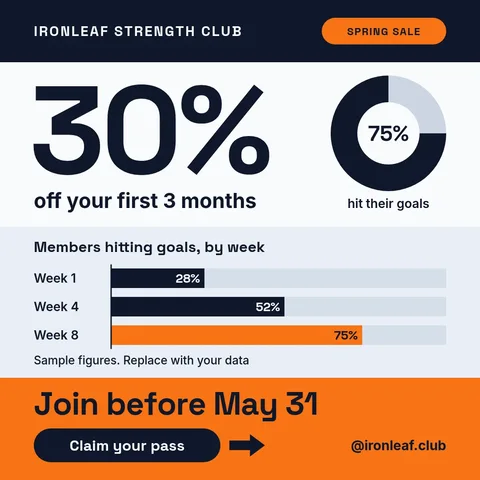 Ledger Bands Ring Offer – Instagram post template